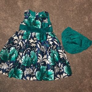 Gymboree 3T dress teal and blue